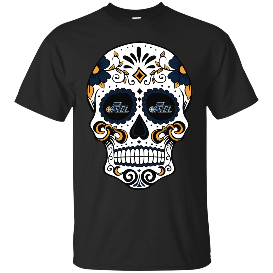 Awesome Utah Jazz Sugar Skull T-shirt 