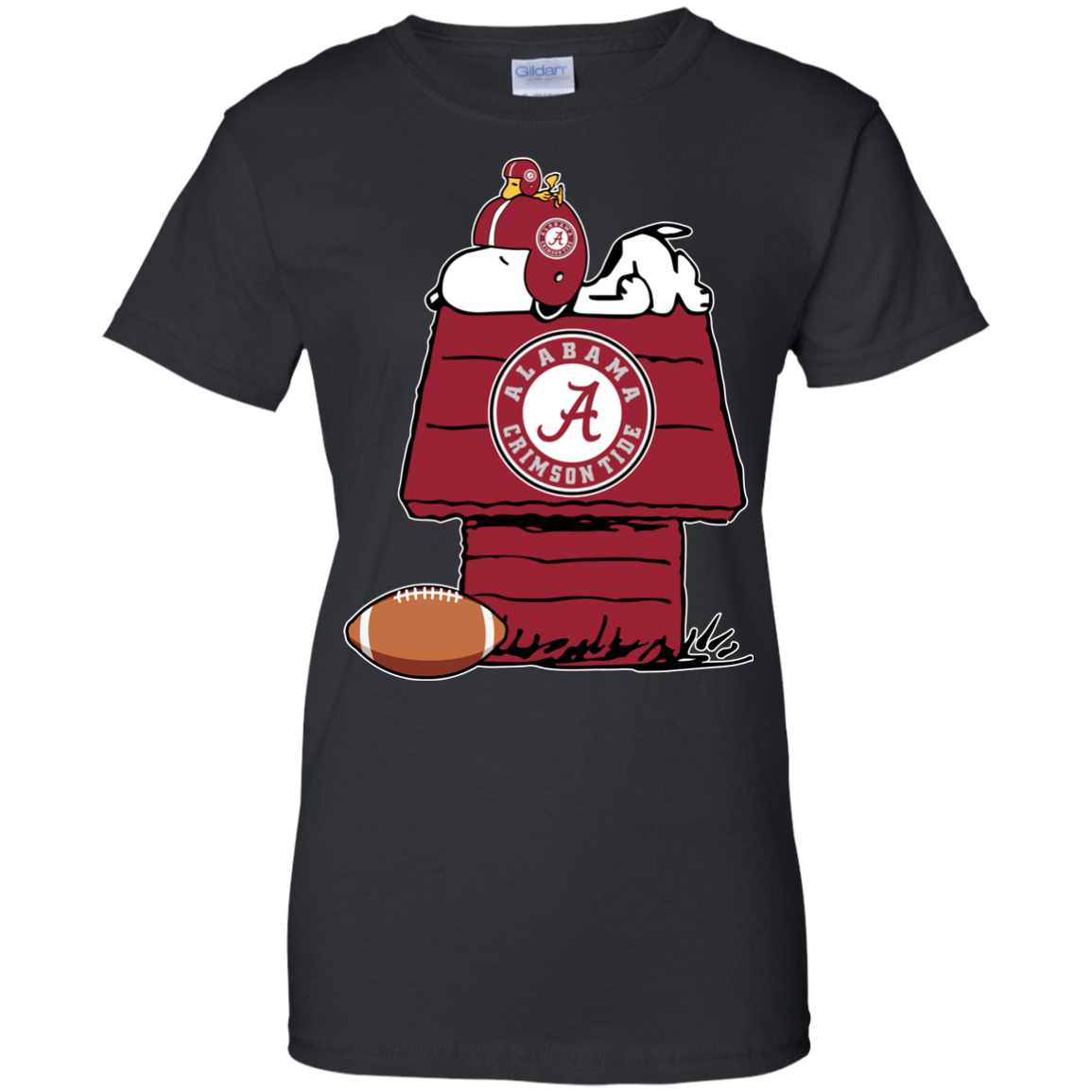 Amazing Tee Alabama Crimson Snoopy And Woodstock Waiting For Football Season T-shirts S S