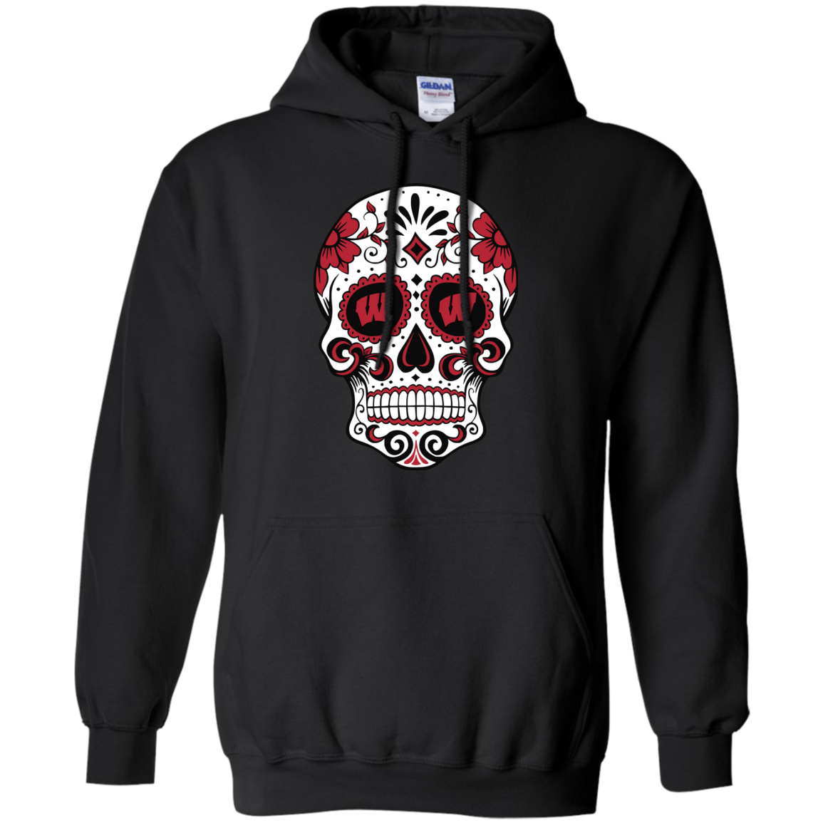 Nice Shirt Wisconsin Badgers Sugar Skull T-shirt 