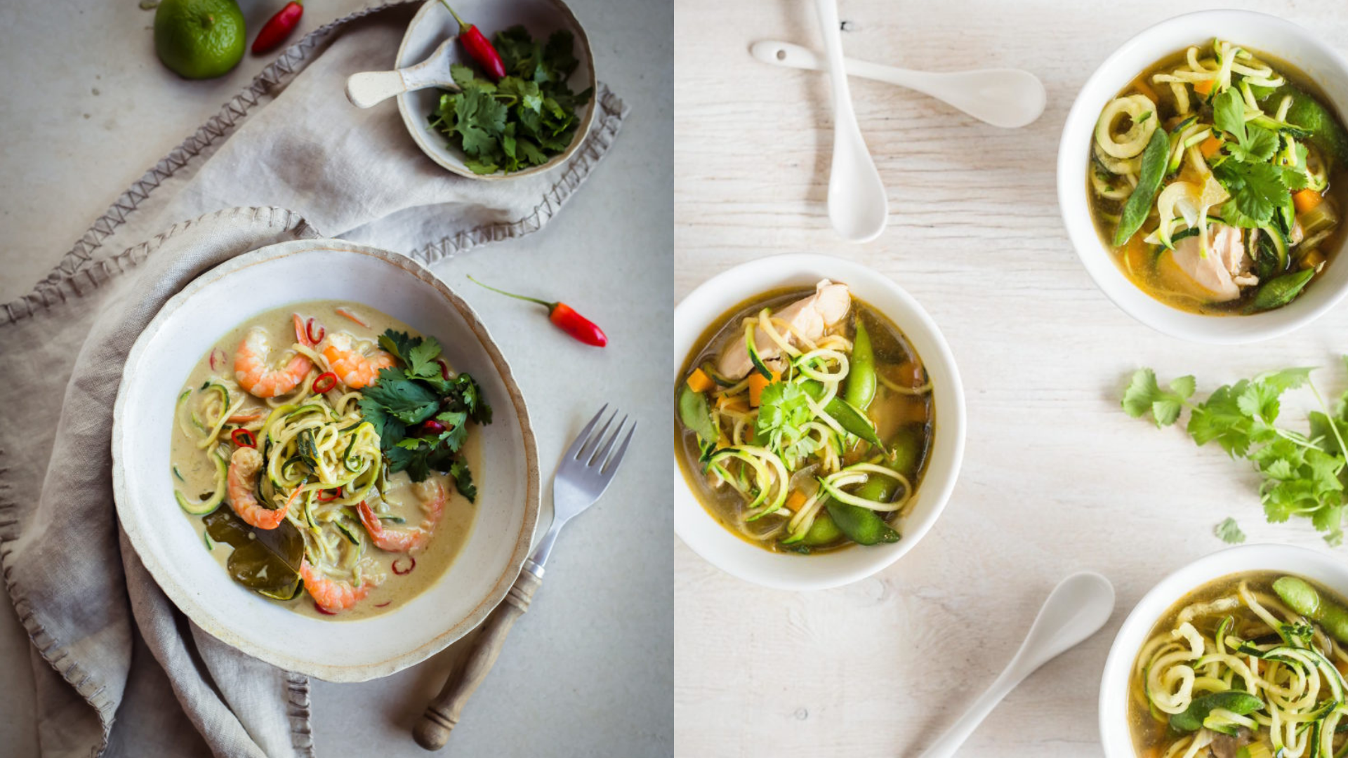 Two Zoodle Soups for Winter