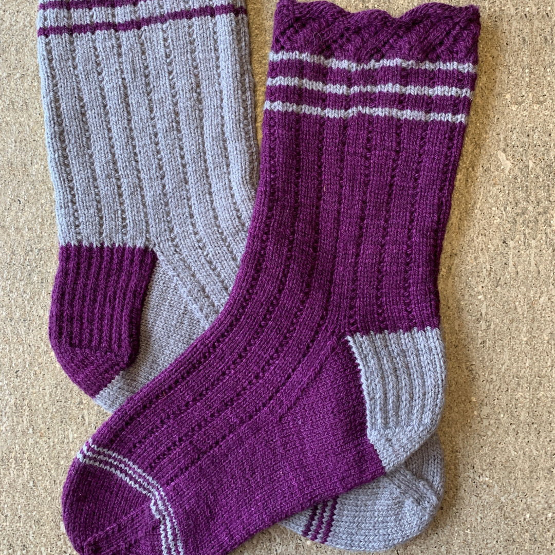 Down the Lane Sock – The Plucky Knitter