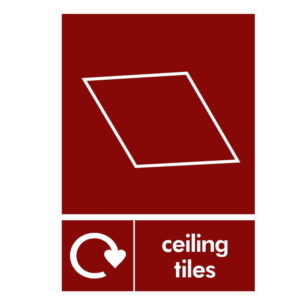 Ceiling Tiles Recycling Sign | Recycle Signs