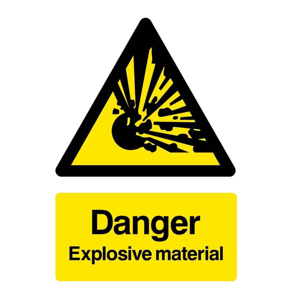 Danger Explosive Material Sign Safety Signs
