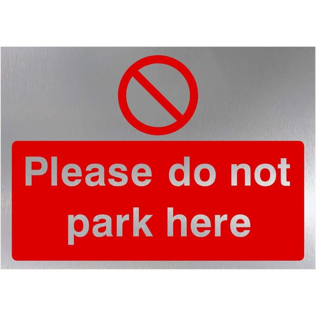 do-not-park-here-sign-in-brushed-silver-parking-signs