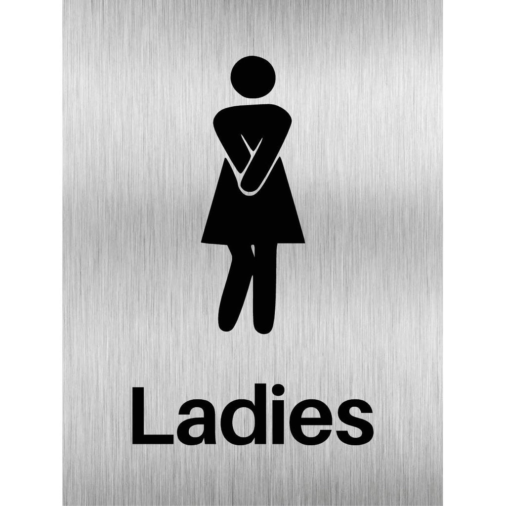 RK Digital Mart presenting Gents and Ladies Toilet or Restroom Sign Sticker  6x6 inch (Pack of