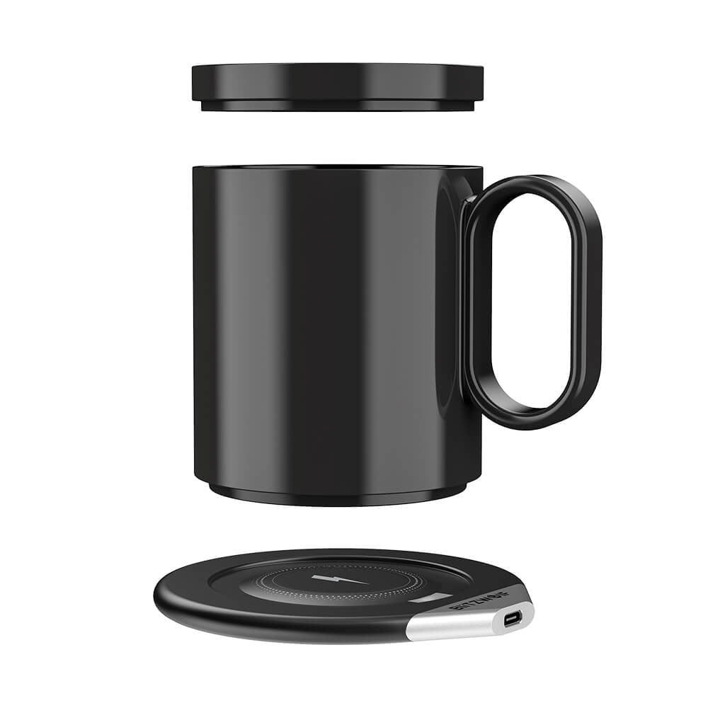 ☕ BlitzWolf Smart Coffee Mug Warmer & Qi Wireless Charger – Office Human