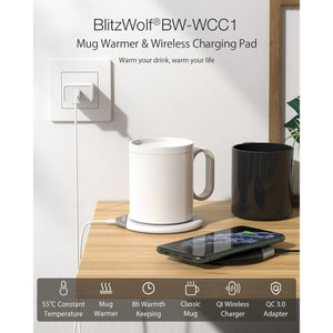 2 in 1 Mug Warmer Coffee Mug Warmer Wireless Charger / Open Box / Never  Used