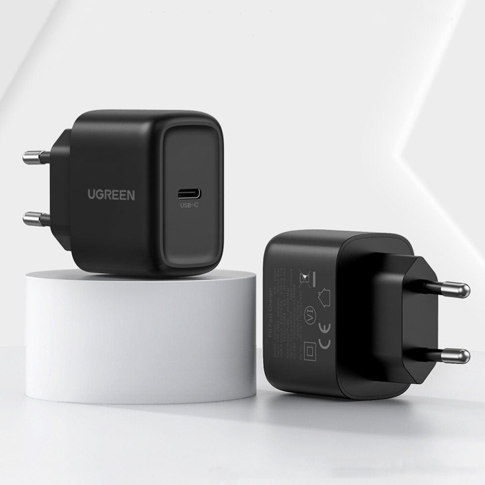 Ugreen Chargeur Rapide USB C 25W PD + Câble USB Type-C 2m