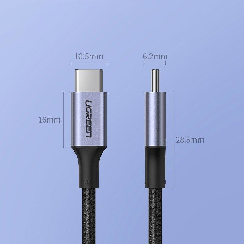 Câble Ugreen US555 100W USB-C / USB-C PD 3 m - gris - ✓