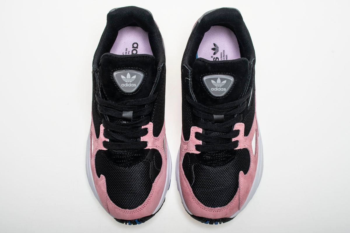 adidas falcon femme noir gris rose