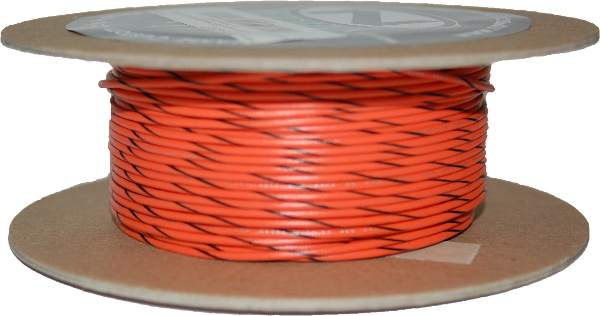 #18-GAUGE ORANGE/BLACK STRIPE 100' SPOOL OF PRIMARY WIRE