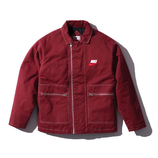 supreme x nike double zip quilted work jacket