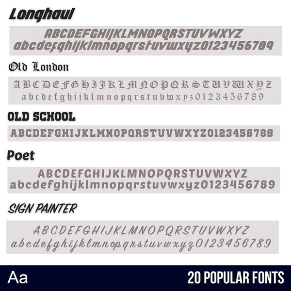 NV LIC Regulation Number Sticker, (Set of 2)