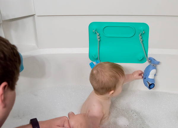 Busy Baby Mat in bath tub