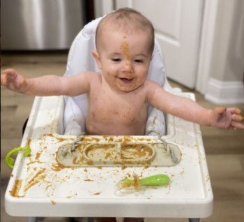 Messy Baby Eating