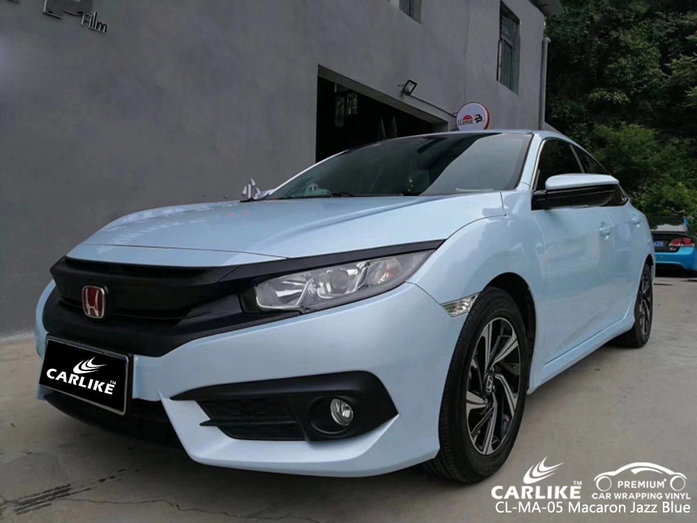 CARLIKE CL-MA-05 MACARON JAZZ VINILO AZUL En Honda – CARLIKE WRAP