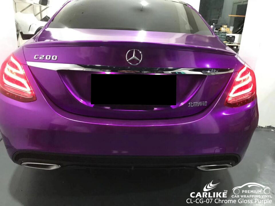 CARLIKE CL-CG-07 CHROME GLOSS PURPLE VINYL CAR BODY WRAP MERCEDES-BENZ –  CARLIKE WRAP