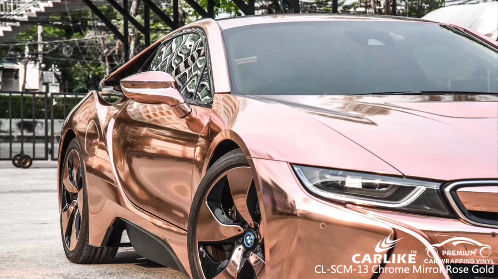 CARLIKE CL-SCM-13 CHROME MIRROR ROSE GOLD VINYL