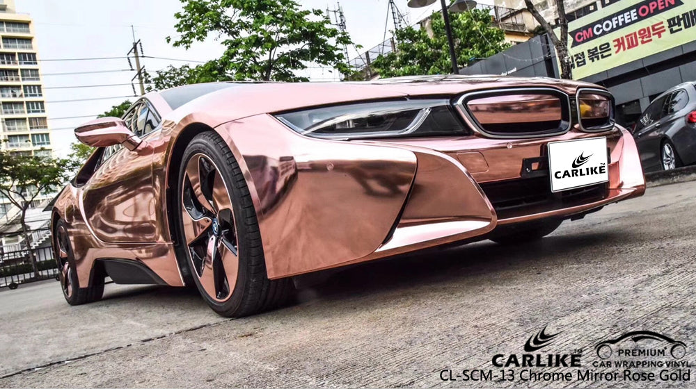 CARLIKE CL-SCM-13 CHROME MIRROR ROSE GOLD VINYL