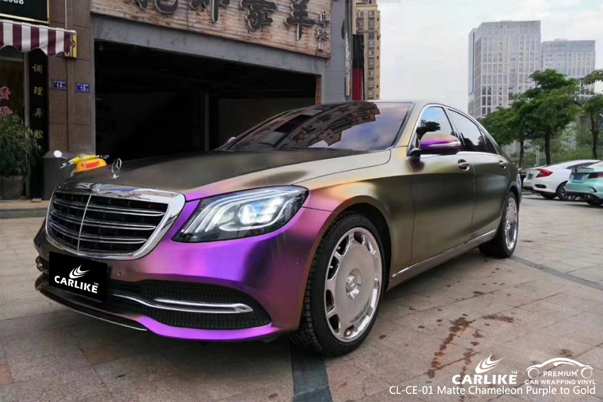 CARLIKE CL-CG-07 CHROME GLOSS PURPLE VINYL CAR BODY WRAP MERCEDES-BENZ –  CARLIKE WRAP