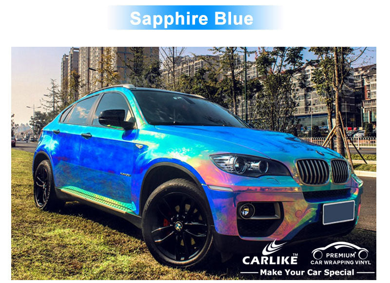 CARLIKE CL-CR Chrome Rainbow Holographic Car Wrap Vinyl