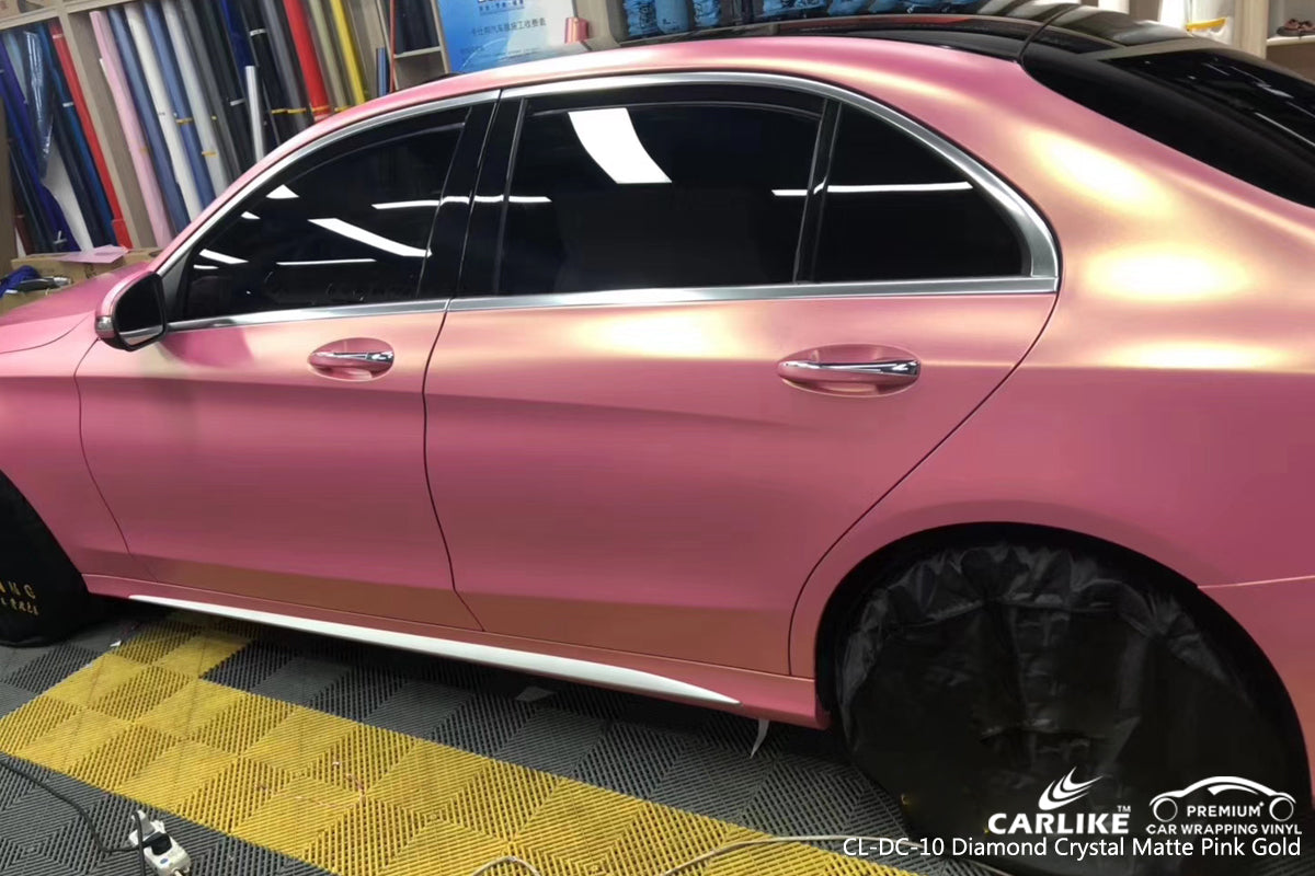 Super Glitter Pink Diamond Wrap on Mercedes C300 from @Paradox The