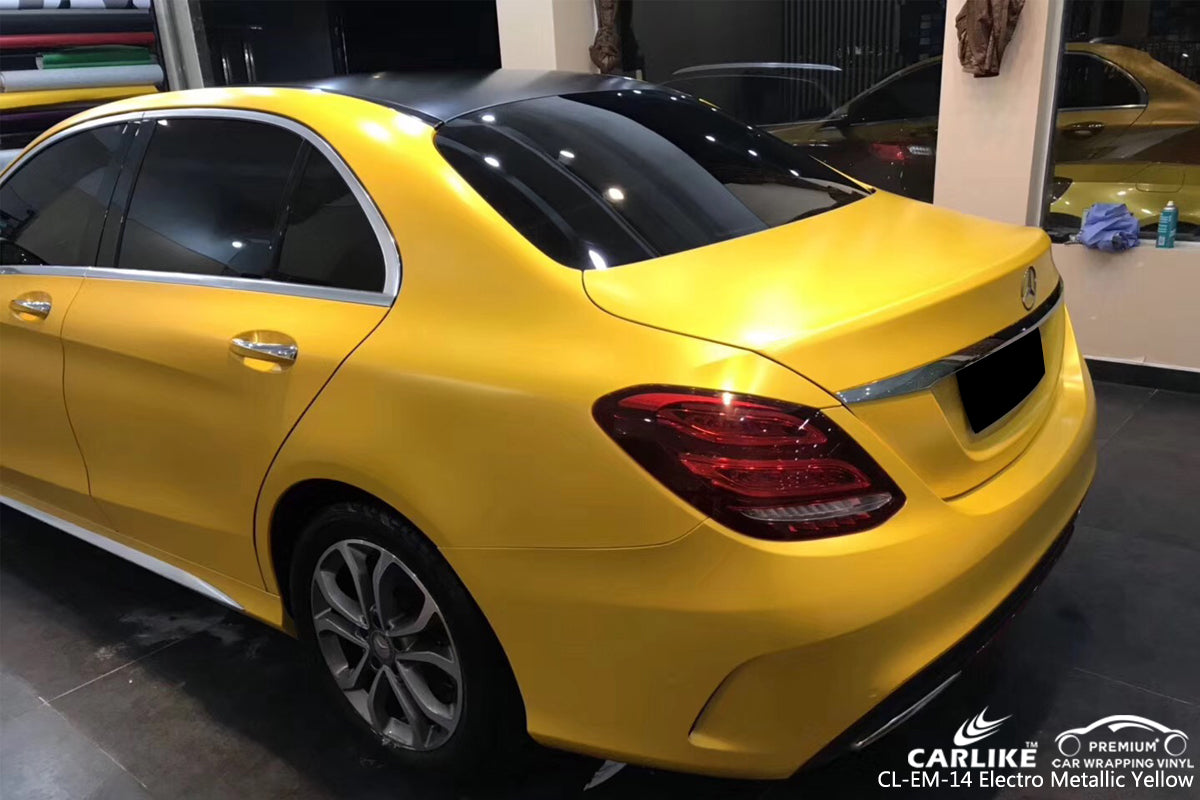 CARLIKE CL-EM-14 YELLOW MATTE ELECTRO METALLIC VINYL