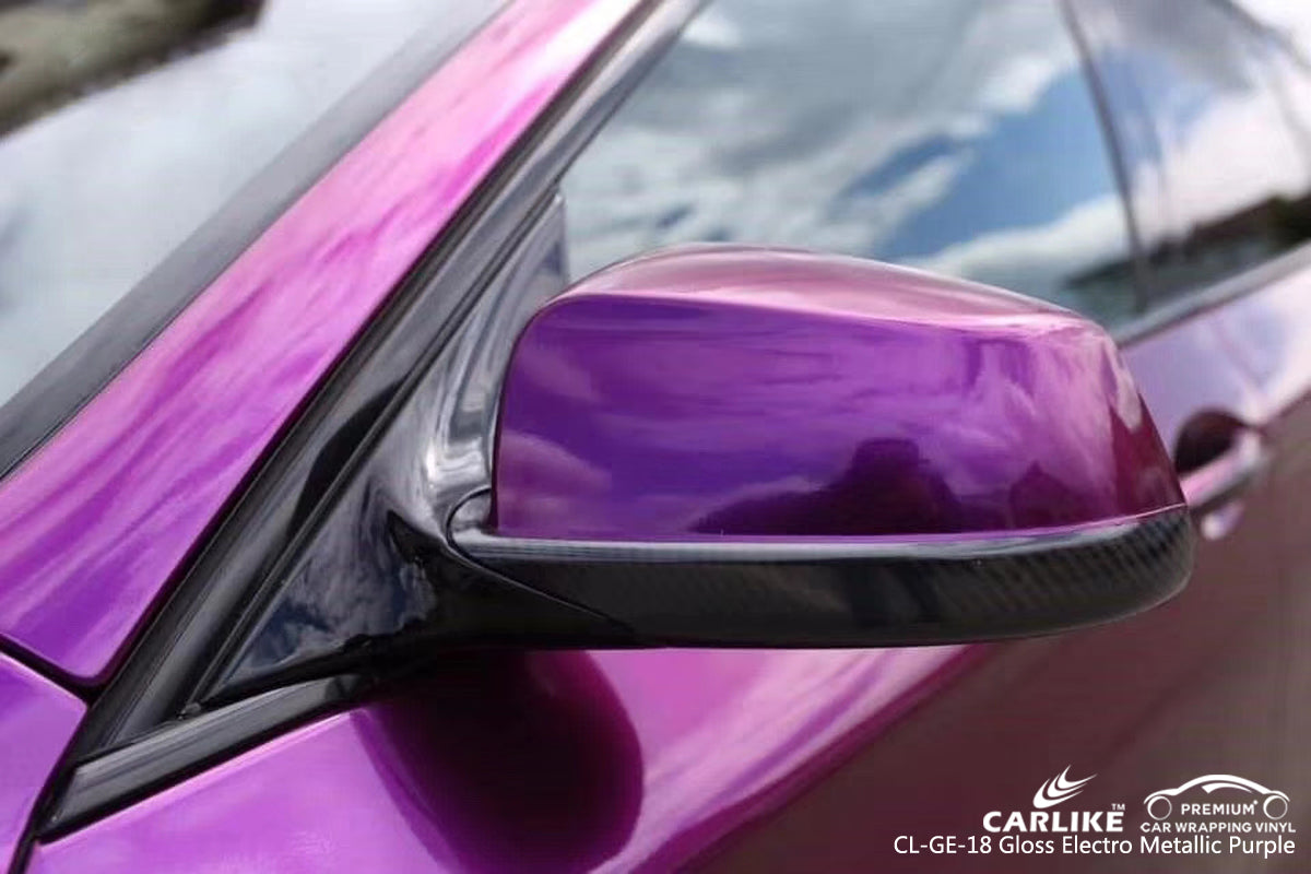 CARLIKE CL-GE-18 GLOSS ELECTRO METALLIC PURPLE VINYL WRAP BMW