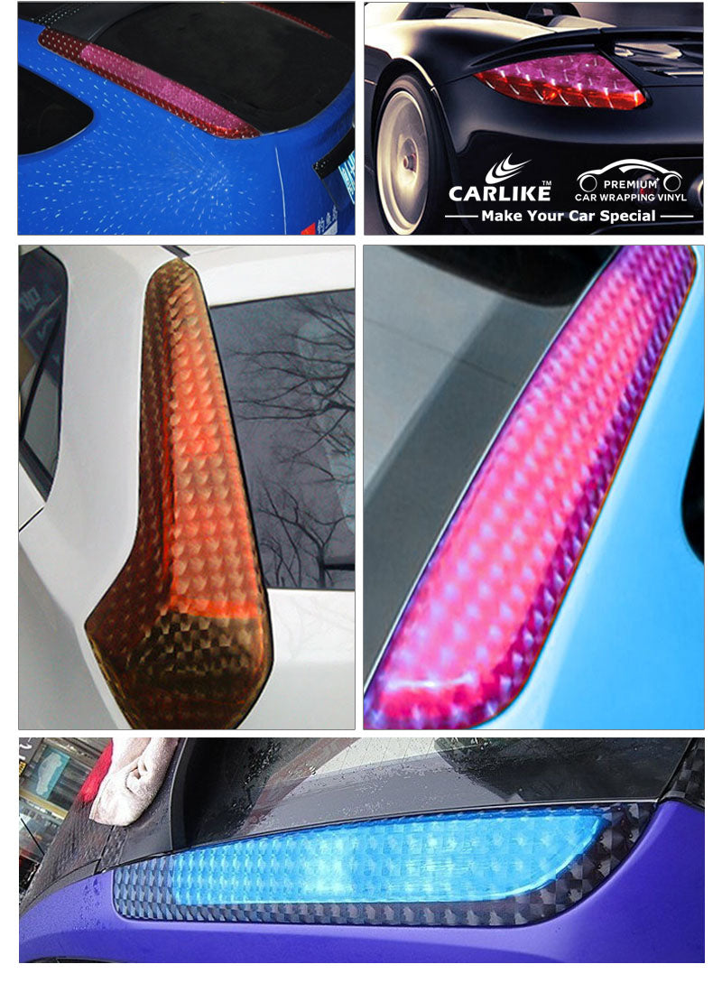 CARLIKE CL-HL-3D Película de color de tinte para faros delanteros de automóvil