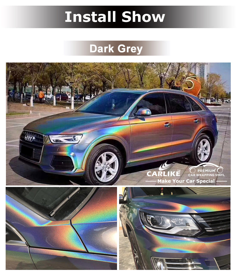 CARLIKE CL-IL Iridescence Laser Rainbow Holographic Car Wrap Vinyl