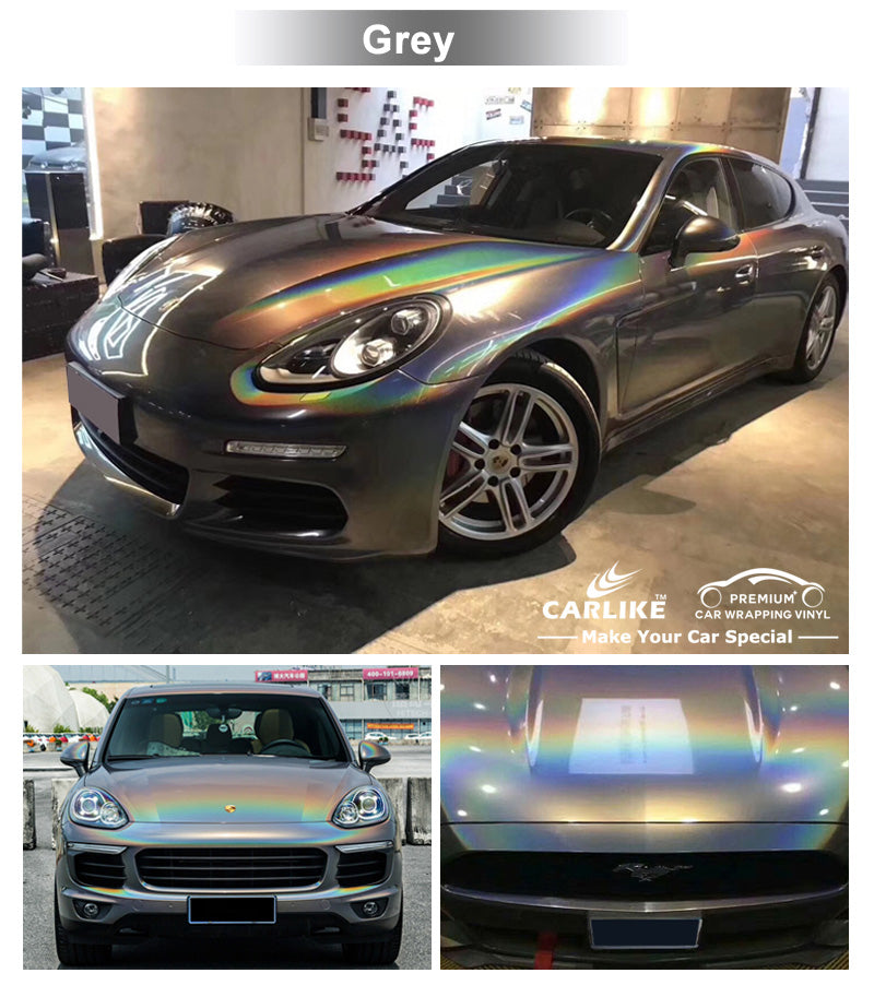 CARLIKE CL-IL Vinilo holográfico para envoltura de automóvil con láser iridiscente y arcoíris