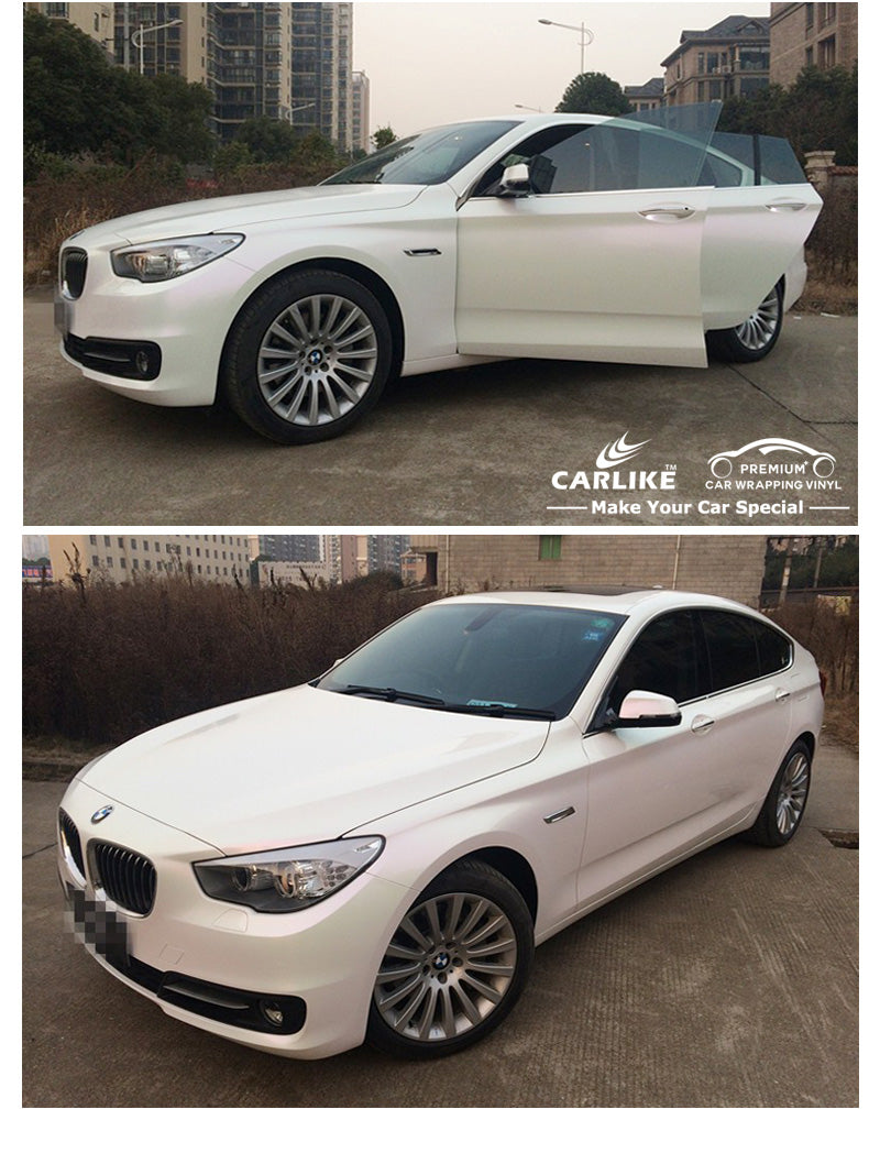 CARLIKE CL-MW Magic Chameleon White Car Body Wrap Vinyl