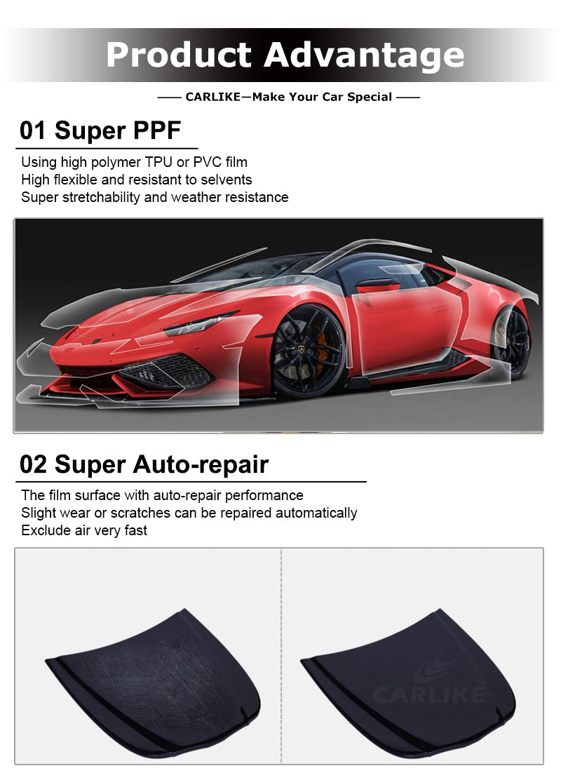 CARLIKE TPU TPH PPF Car Paint Protection Film