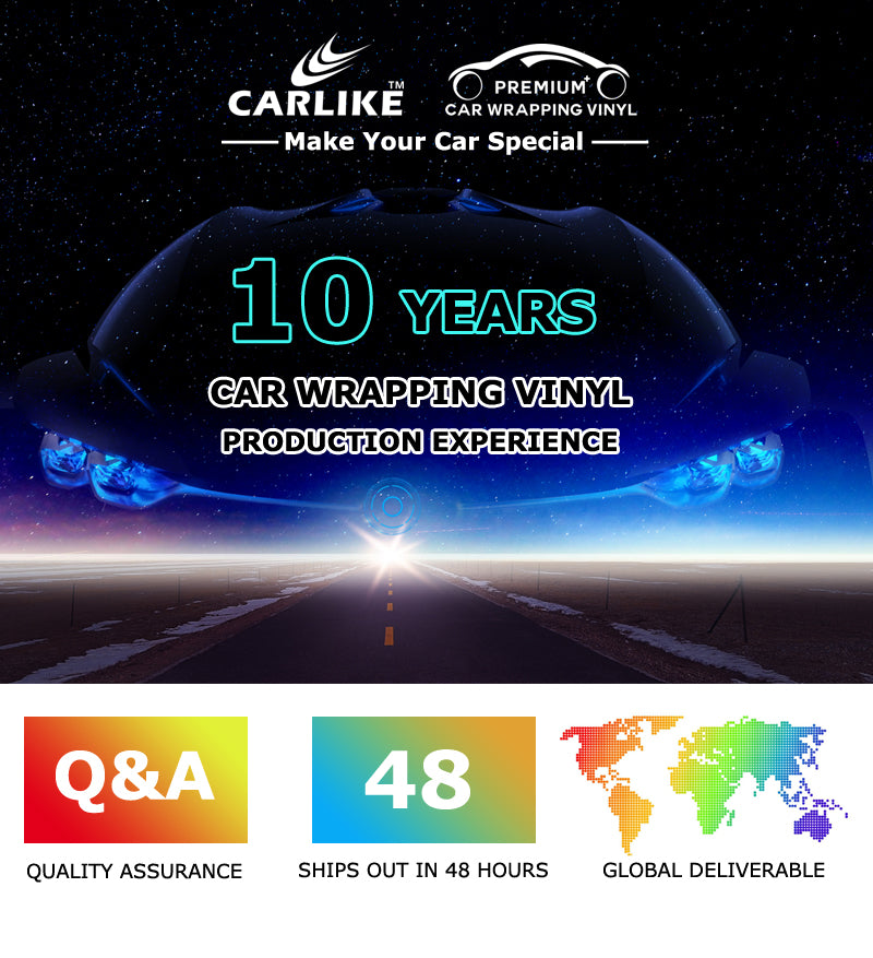 CARLIKE CL-LS Chrome Laser Holographic Rainbow Vinilo