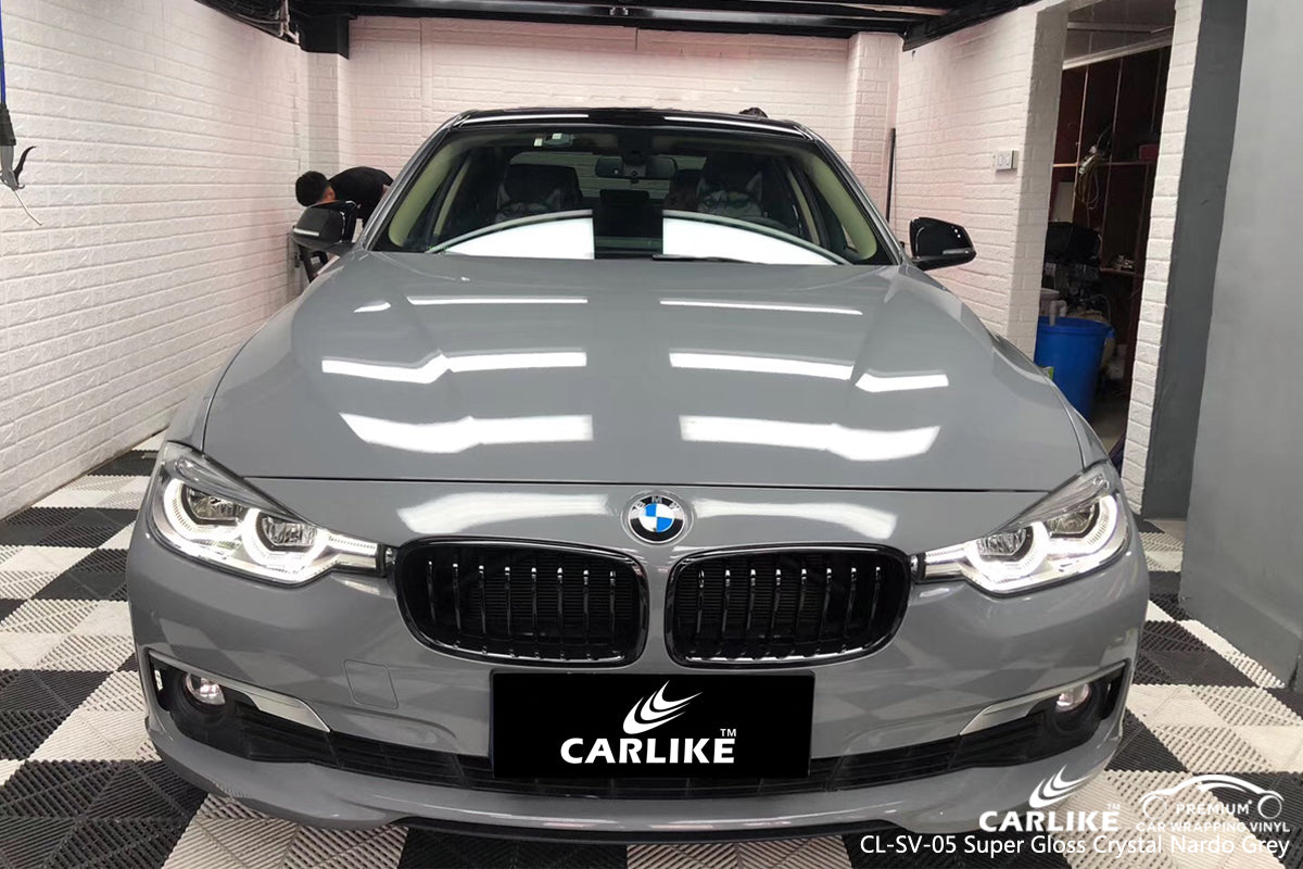 CARLIKE CL-SV-05 SUPER GLOSS CRYSTAL NARDO GREY VINYL WRAP BMW