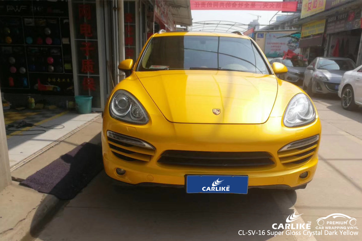 CARLIKE CL-SV-16 VINILO AMARILLO OSCURO CRISTAL SUPER BRILLANTE