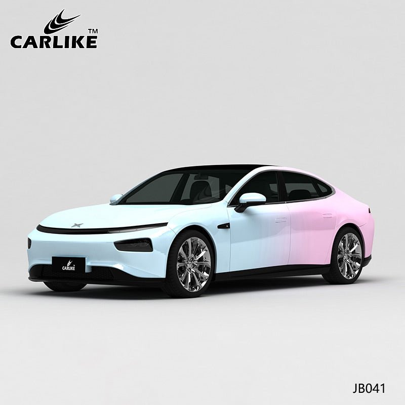 CARLIKE CL-JB023 Black To Pink High-precision Printing Customized Car Vinyl  Wrap