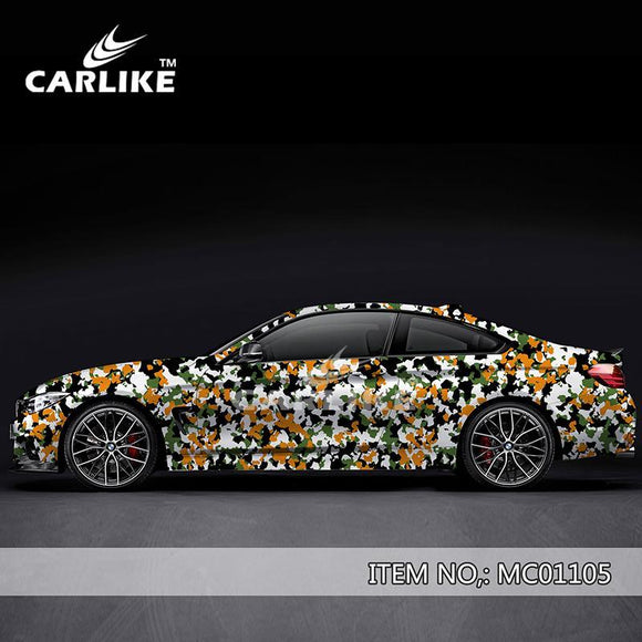 CARLIKE MC-01105 Printed Camouflage Vinyl Car Wrap - CARLIKE WRAP