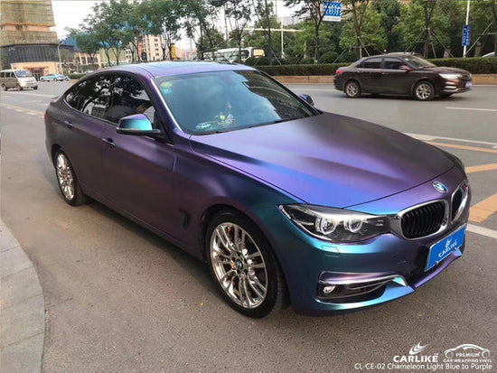 CARLIKE CL-CE-02 CHAMELEON ELECTRO METALLIC LIGHT BLUE TO PURPLE VINYL BMW - CARLIKE WRAP