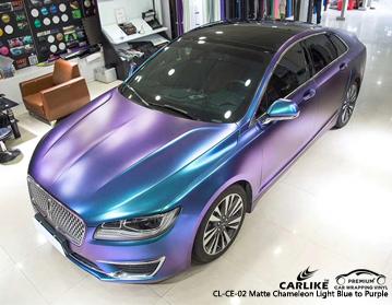 CARLIKE CL-CE-02 CHAMELEON ELECTRO METALLIC LIGHT BLUE TO PURPLE VINYL - CARLIKE WRAP