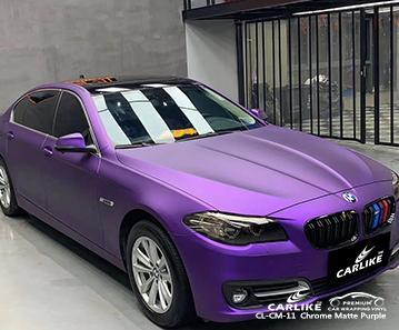 CARLIKE CL-CM-11 chrome matte purple vinyl low-viscosity glue car wraps Macedonia - CARLIKE WRAP