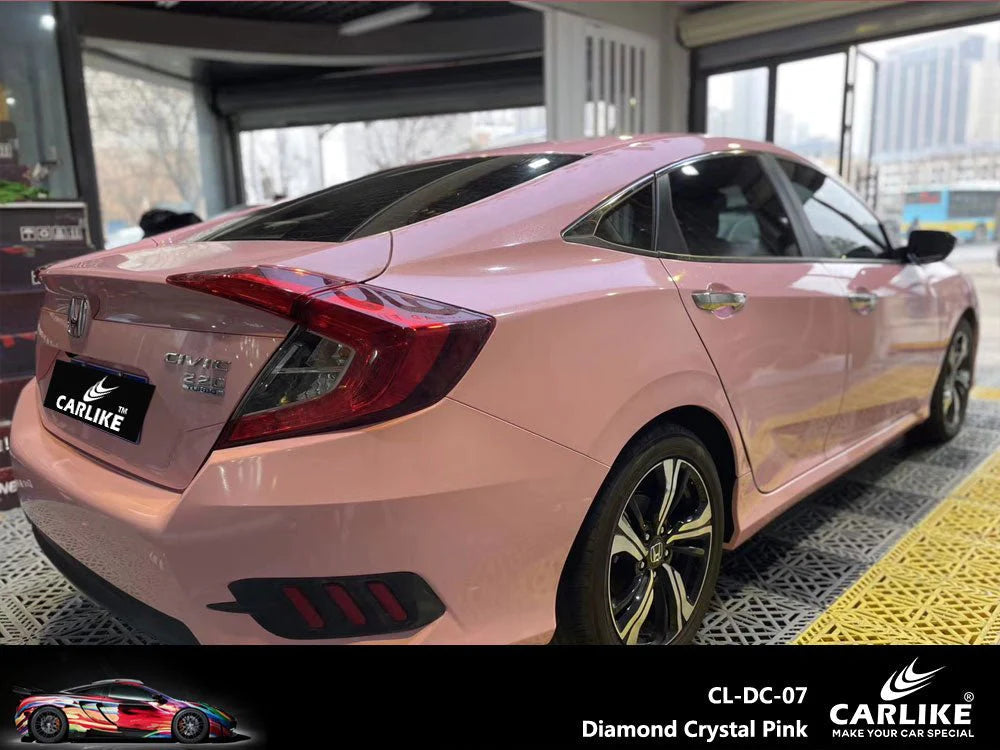 Super Glitter Diamond Stone Pink Vinyl for Car Wrapping Factory – CARLIKE  WRAP