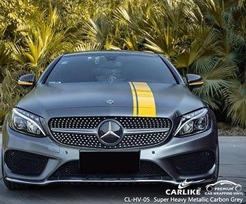 CARLIKE CL-HV-05 super heavy metallic carbon grey vinyl for benz - CARLIKE WRAP