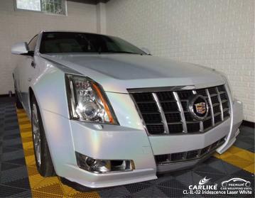 CARLIKE CL-IL-02 IRIDESCENCE LASER WHITE VINYL WRAP CADILLAC - CARLIKE WRAP