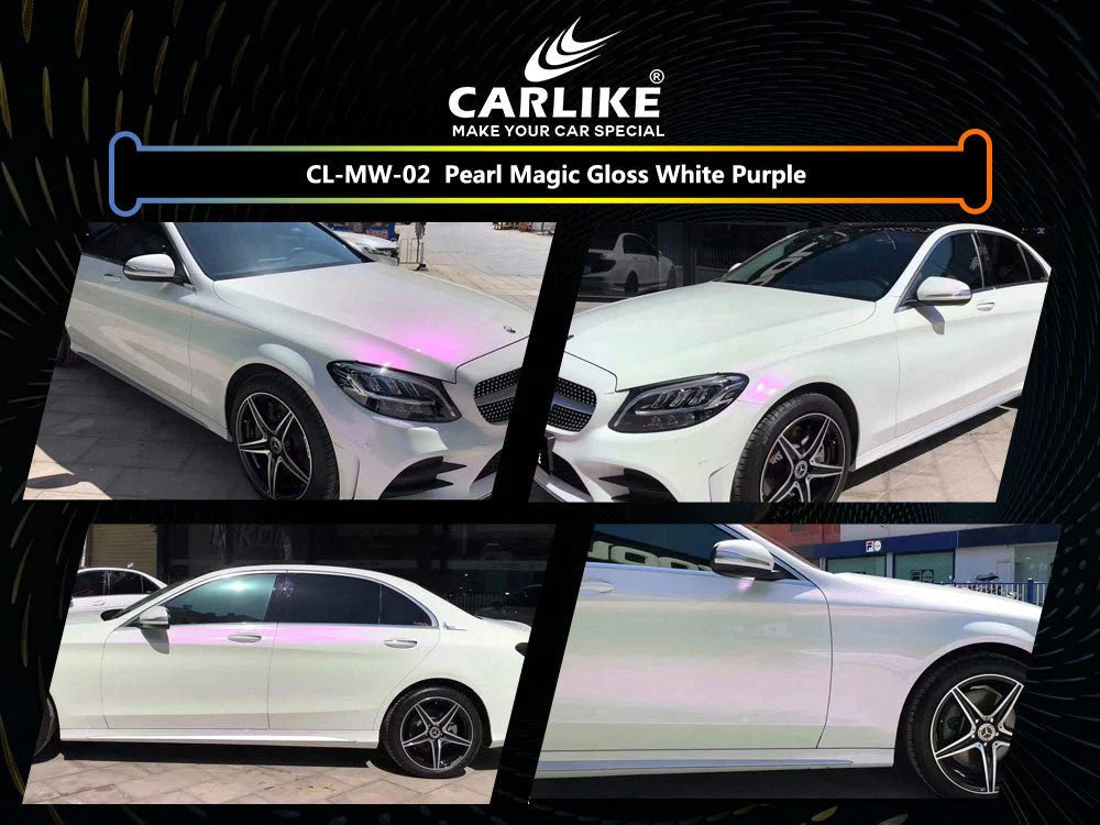 Carlori Pearl White Vinyl Wrap without bubbles, suitable for whole