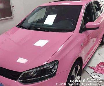 CARLIKE CL-SV-37 super gloss crystal rouge pink vinyl for vw - CARLIKE WRAP