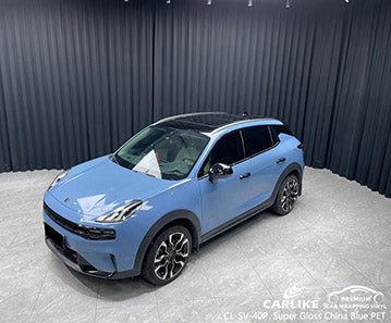 CARLIKE CL-SV-40P super gloss crystal china blue vinyl (pet air release paper) for lynk & co - CARLIKE WRAP