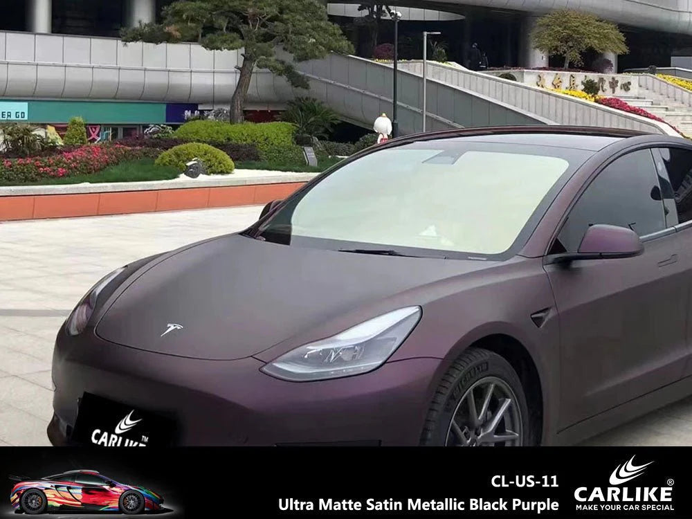 Película de vinilo negro metálico satinado ultra mate para suministro de  envoltura de automóviles – CARLIKE WRAP