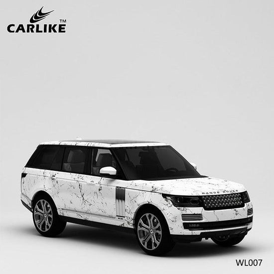 CARLIKE CL-WL007 pattern marble white high-precision printing customized car vinyl wrap for range rover - CARLIKE WRAP