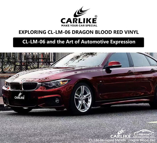 CL-LM-06 Liquid Metallic Dragon Blood Red Vinyl Sticker Supplier - CARLIKE WRAP